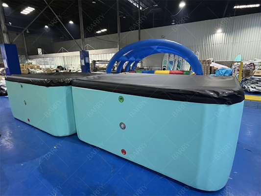 Kommerzielle, kundenspezifische PVC-Kinderbecken mit Abdeckung, aufblasbares Becken aus Drop-Stitch-Gewebe, Schwimmbad