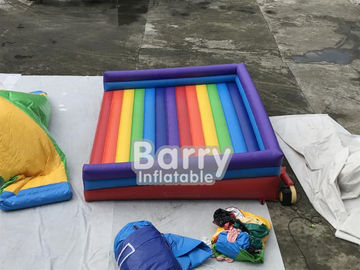 Regenbogen-aufblasbare springende Bett-aufblasbarer Prahler-lustige aufblasbare Sport-Spiele im Freien für Spielplatz