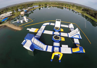 Erstaunliche Kinderriesiger aufblasbarer Wasser-Park für Meer/Ozean 17x8m Customzied