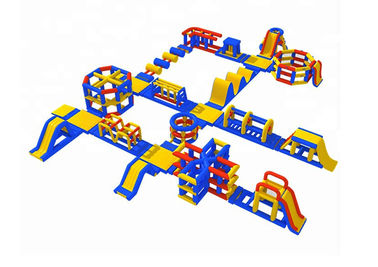 0.9mm Plato PVC-Planen-riesige aufblasbare Wasser-Park-Spiele, Wibit-Sport-Park 35 Teile