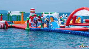 Insel-aufblasbarer Wasser-Park, fantastische Vergnügungsparks für Handelsereignis