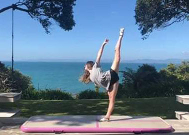 Licht und einfache installieren aufblasbare Schlag-Yoga-Gymnastik-Matte mit Reparatur-Set