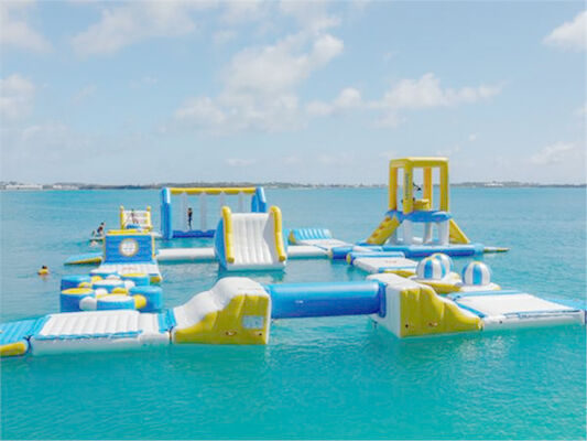 Wasser-Park PVC-Plane Logo Printing Aqua Sports Inflatables sich hin- und herbewegende