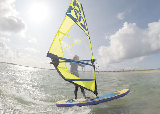 Steif stehen Sie oben Radschaufel-faltbares aufblasbares Windsurfen-Brett