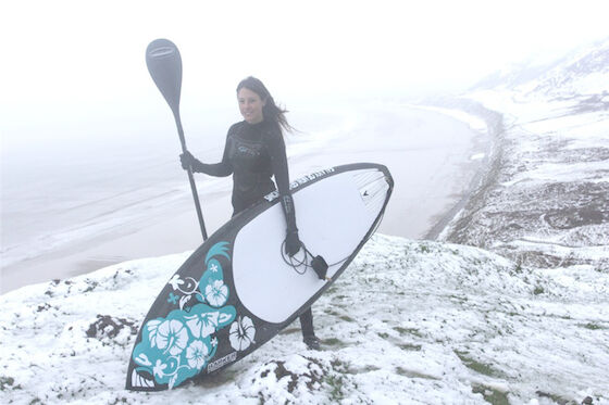 EVA Cold Winter Stand Up-Paddel-Einstieg auf Schnee aufblasbarer Ski Board