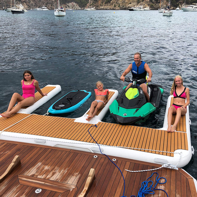 Dauerhafte Wasser-Spielwaren-aufblasbare Jet Ski Floating Dock Pontoon For-Yacht