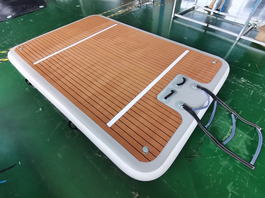 Schwimmen diniert und aufblasbare tragbare Dock-Matte 4x2x0.2m fischend