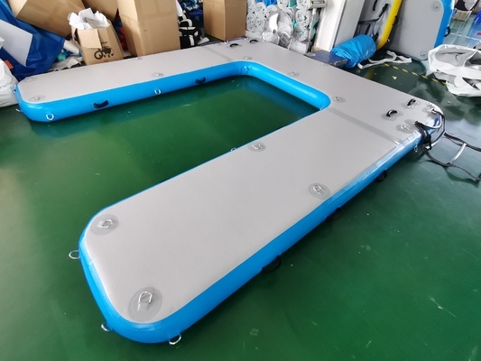Tropfen-Stich U formen aufblasbares Schwimmdock-sich hin- und herbewegender Ponton-Boot Jet Ski Platform