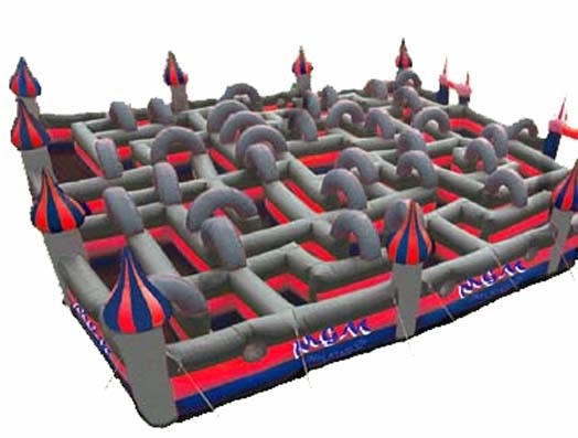 Wasserdichtes aufblasbares Schlag-Haus Maze Outdoor Playground Equipment