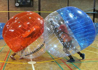 Lustige aufblasbare Spielwaren im Freien, aufblasbare menschliche Stoßbälle mit Logo-Drucken