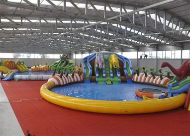 Riesige Spielgeräte-im Freien erstaunlicher aufblasbarer Wasser-Park für Kinder