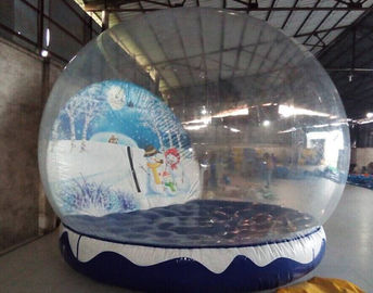 Aufblasbare Weihnachtsschnee-Kugel, PVC-Planen-aufblasbarer Weihnachtsball für im Freien