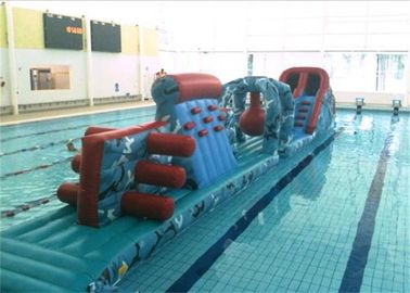 Aufregender aufblasbarer Hindernislauf, der aufblasbaren Wasser-Hindernislauf für Spiele schwimmt