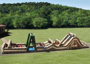 Aufblasbare Handelshindernisse Outdoor-Sportspiel Sprint Race Boot Camp Military Themed Assault Course Bounce