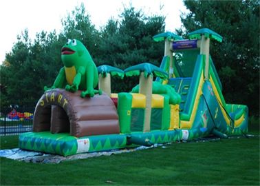 Interessanter Frosch-aufblasbarer Hindernislauf, Spielplatz-Hindernislauf im Freien für Kinder