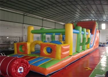 Feuerbeständiges enormes aufblasbares Hindernislauf-Spielplatz-/Hindernislauf-Schlag-Haus