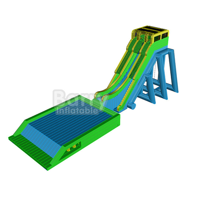 Ereignis-hohe Rückgang PVC-Wasserrutsche mit Luftsack-Plattform-aufblasbarem fliegendem Wertverlust