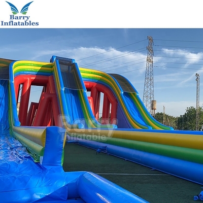 Feuer-Beweis-Hinterhof-im Freien aufblasbare Wasserrutsche-Spiele für das Springen