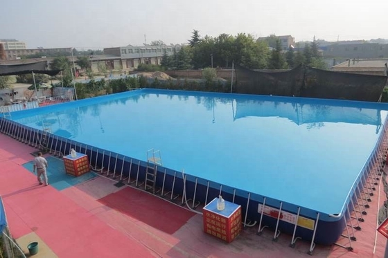Großes Projekt rechteckig über tragbarer Grundhöhe des Swimmingpool-1.5m
